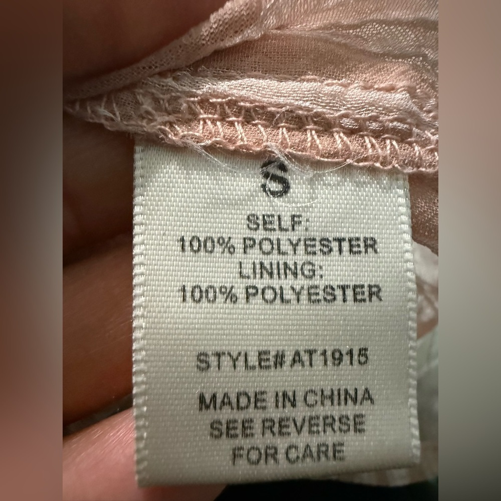 A. Calin by flying tomato blouse with long puffy sleeves and tie waist - Picture 5 of 5
